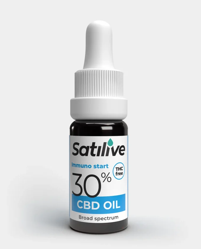 IMMUNO START plataus spektro 30 % CBD aliejus. 10ml.